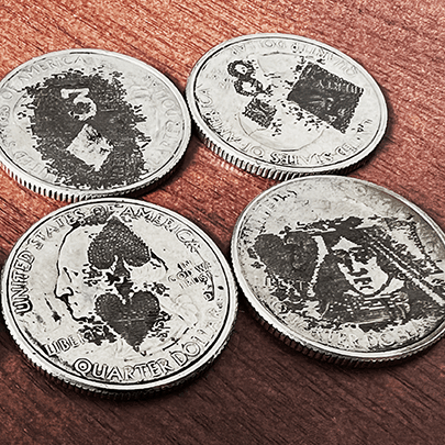 Coin Artist Quarter Card Pack - 6 Coins per Pack | Collectible Art Quarters for Gifts, Display & Coin Collecting