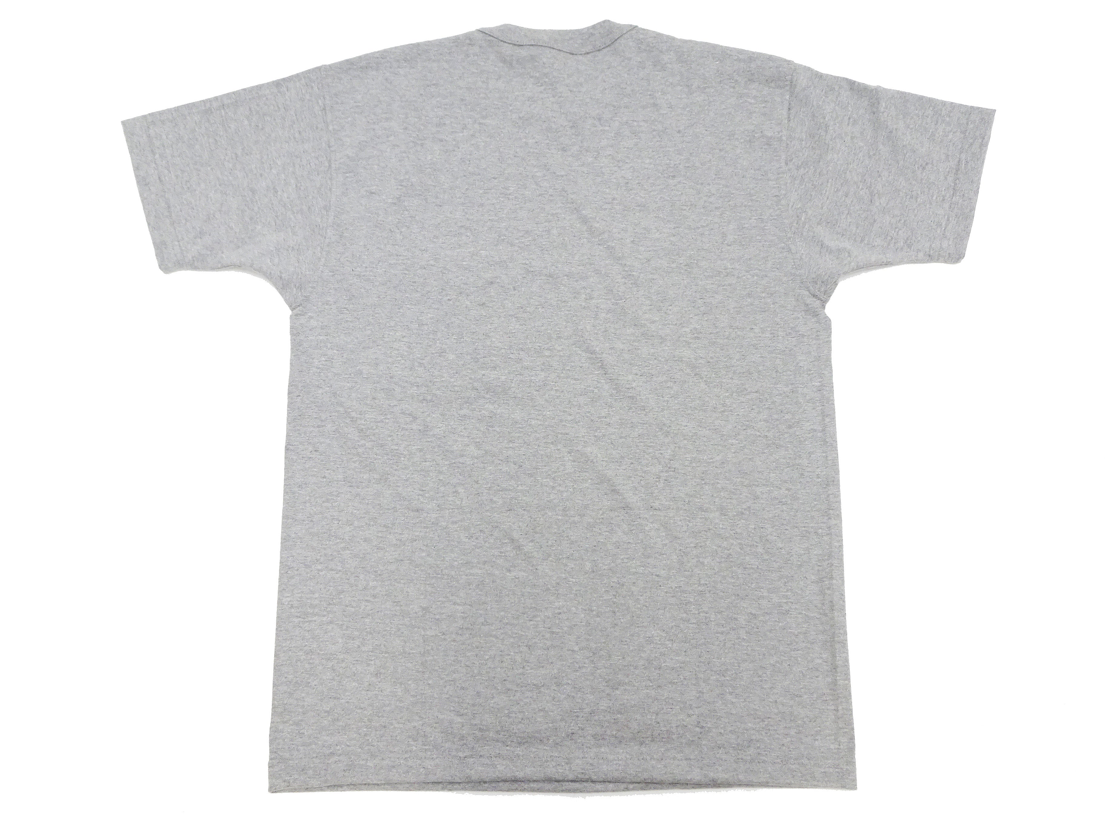 TOYS McCOY Men's Steve McQueen Plain Pocket T-Shirt | Short Sleeve Loopwheeled Tee TMC2410 | Ash Gray | Vintage Style Casual Wear for Everyday Outfits