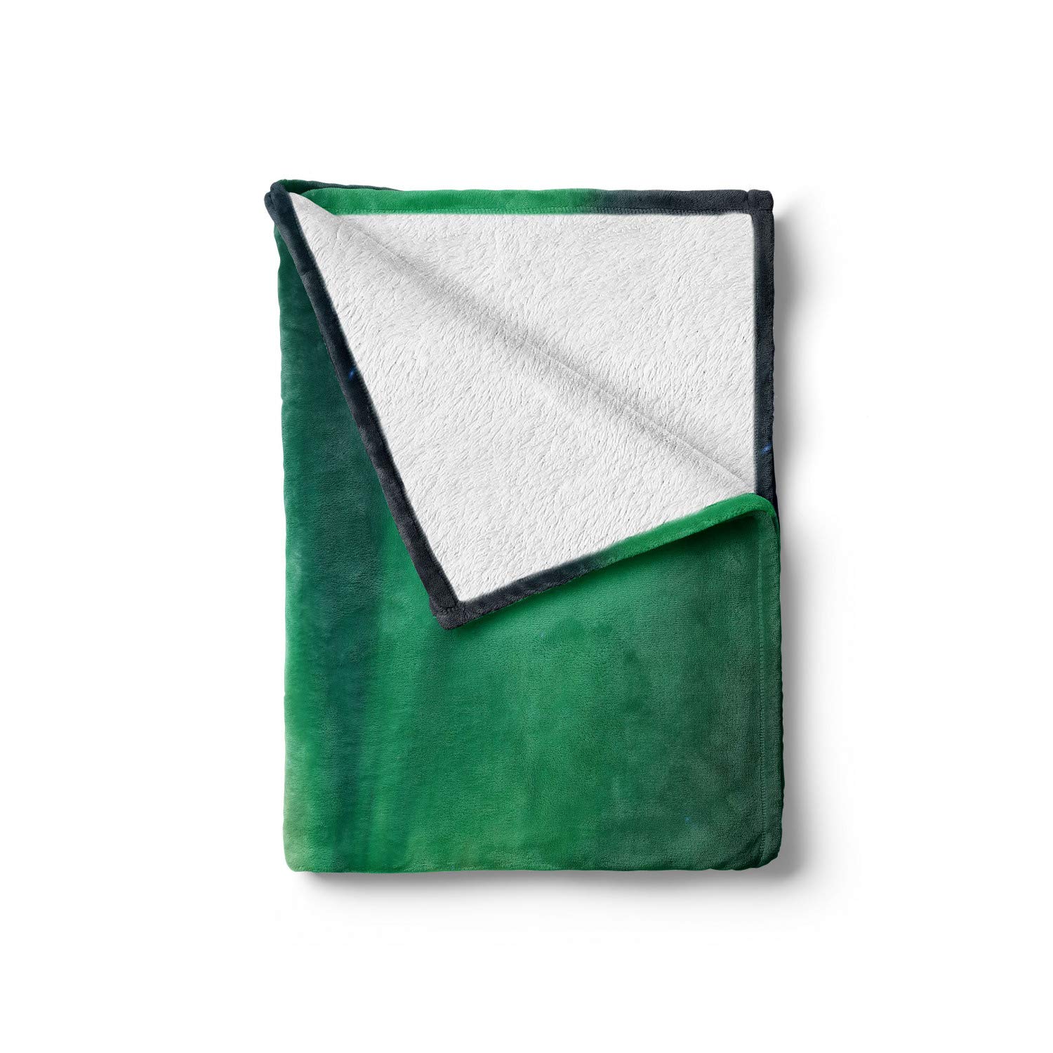 Ambesonne Aurora Borealis Flannel Fleece Throw Blanket - 50