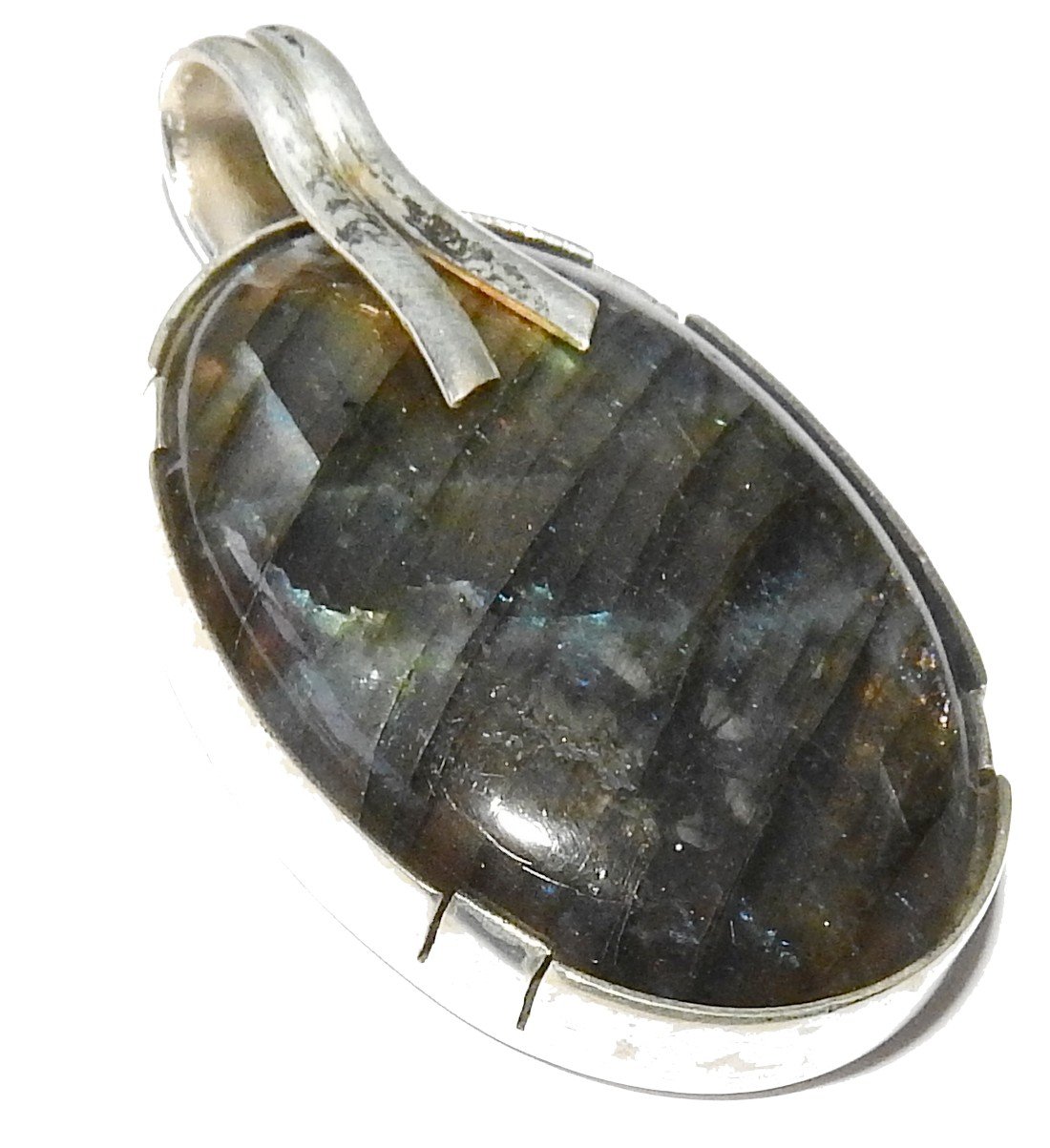 Natural Labradorite Pendant with 18 Fire Flashes - Spiritual Healing Crystal for Energy & Protection | Chakra Balancing Jewelry Gift (Elegant Gift Box Included) | Perfect for Meditation, Yoga & Daily Wear