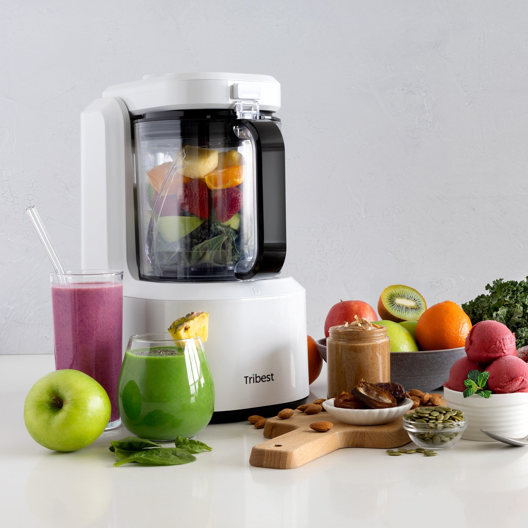 High-Speed Backspin Contra Rotating Blender with Vacuum Technology - Professional Kitchen Mixer for Smoothies, Protein Shakes & Food Prep - Perfect for Home Chefs & Healthy Lifestyles