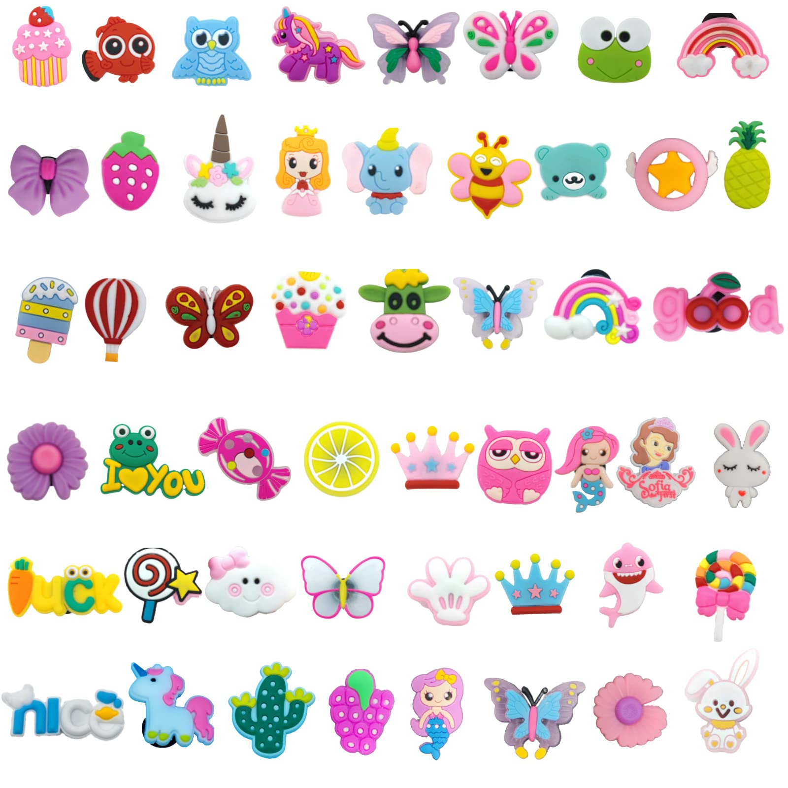 Clog Sandal Shoe Charms - Cute Bracelet Decorations for Girls & Kids | Perfect Birthday Party Gifts | Great for School, Beach & Summer Outfits
