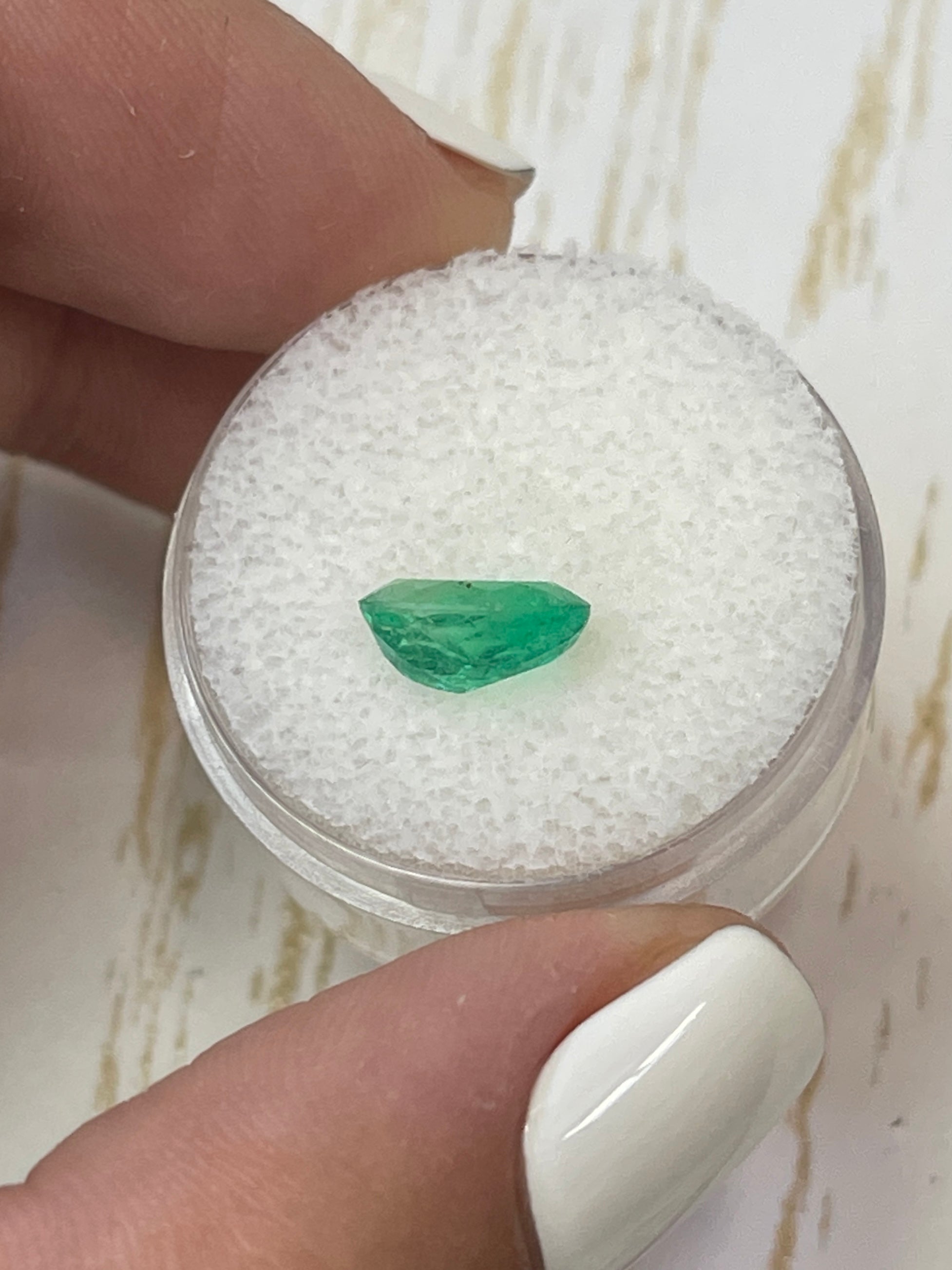 1.69 Carat 9x6mm Medium Yellowish Green Natural Loose Colombian Emerald Oval Cut Gemstone for Jewelry Making, Engagement Rings & Collector's Display