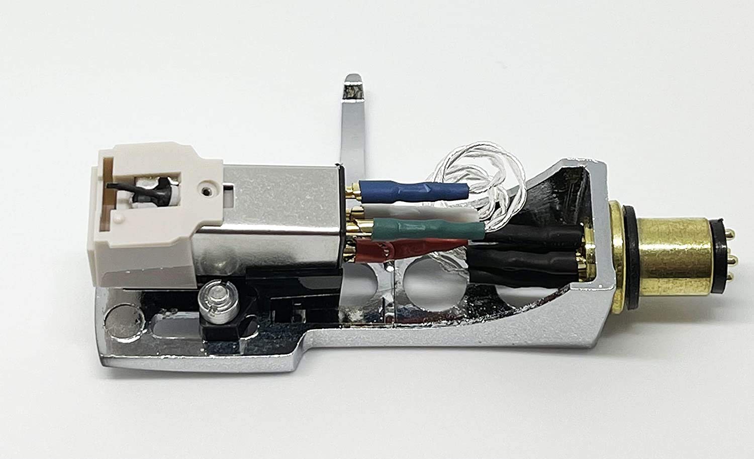 Stanton T55 USB, T52, STR820, T50, STR850, T120C, T90 USB Replacement Cartridge with Conical Stylus, Needle & Chrome Headshell - Perfect for DJ Turntables & Vinyl Record Playback