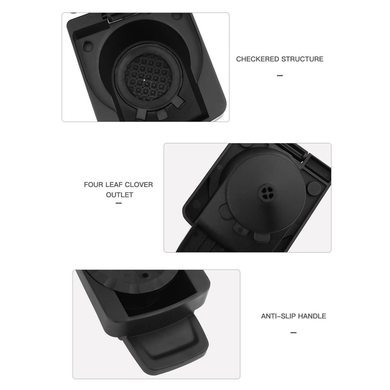 Reusable Coffee Pod Adapter for Dolce Gusto Machines - Flip Design Capsule Converter | Eco-Friendly Coffee Maker Accessories | Perfect for Home, Office & Travel Use