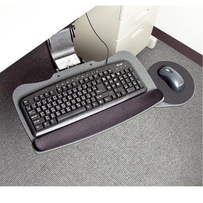 Cotytech KS-B49 Ergonomic Keyboard and Mouse Tray - Adjustable Under Desk Tray for Comfortable Typing and Gaming - Perfect for Home Office, Workstation, and PC Setup