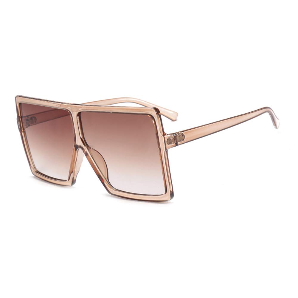 JUSLINK Oversized Square Sunglasses for Women - Trendy Flat Top Fashion Shades UV Protection - Perfect for Beach, Driving, and Outdoor Activities