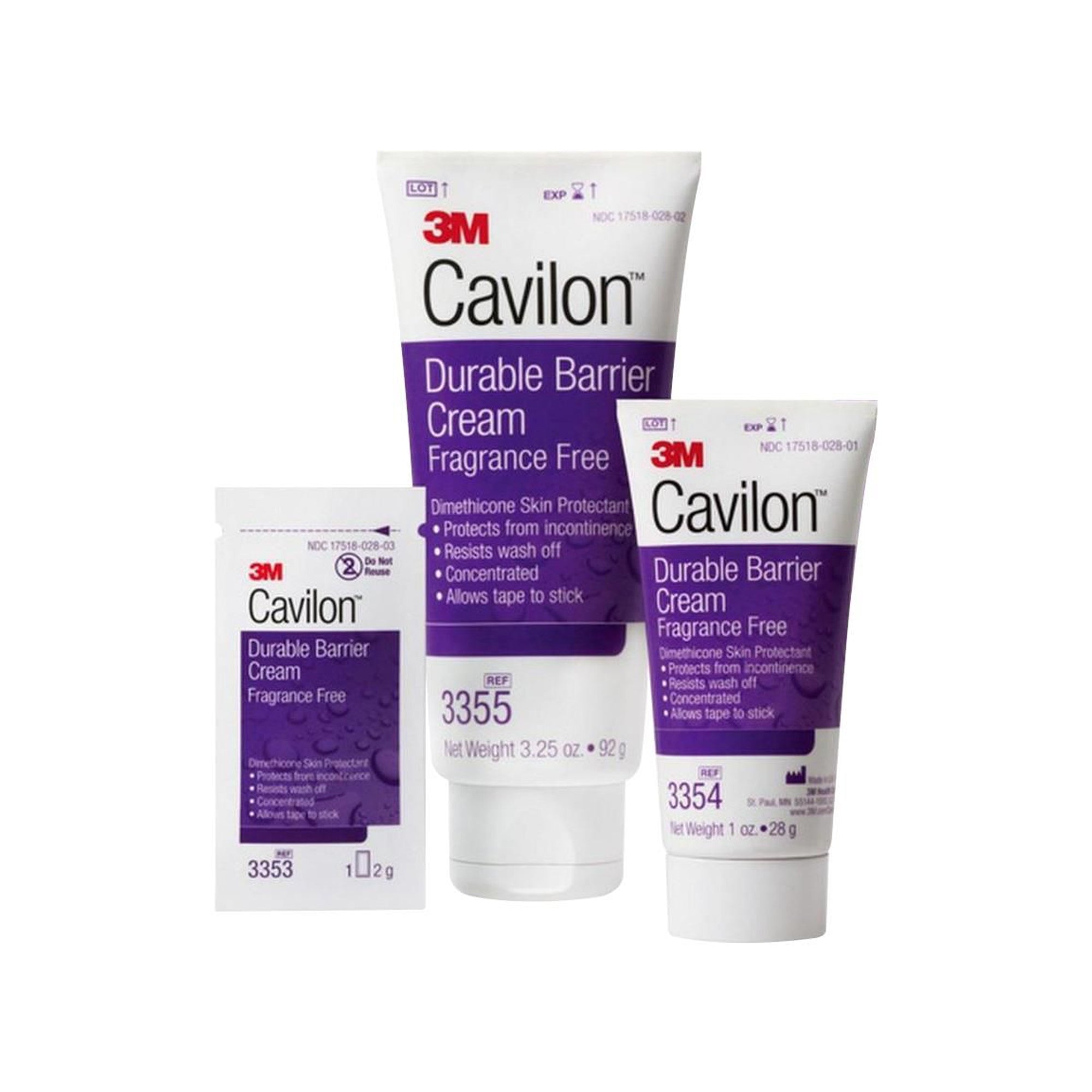 Cavilon Durable Barrier Cream 2g Packets - Skin Protection for Incontinence, Wounds & Irritation - Ideal for Healthcare & Home Use