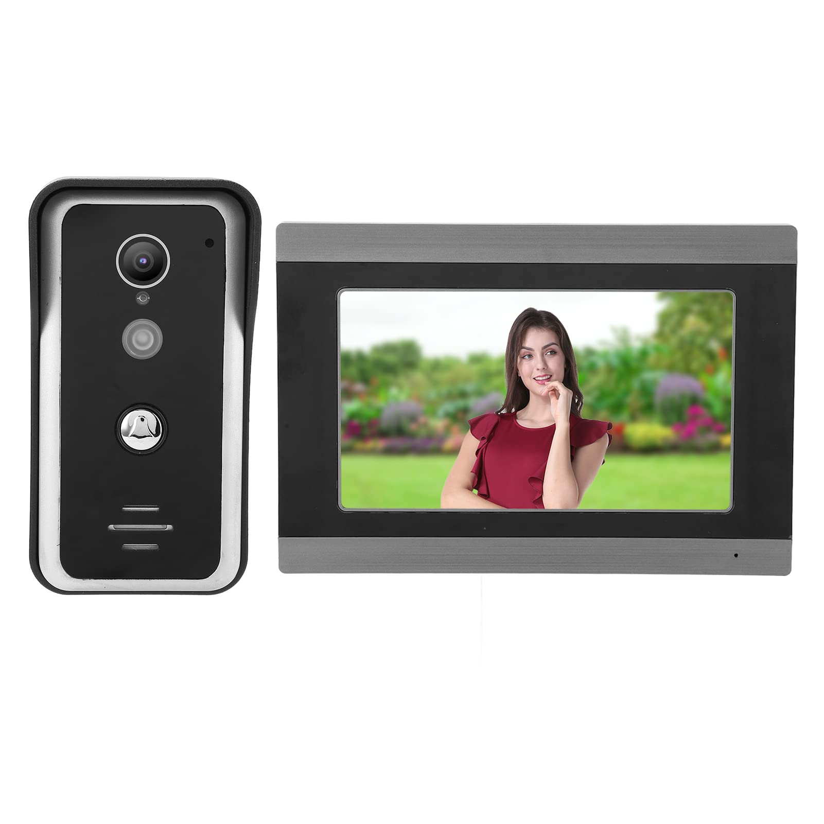7-inch TFT LCD Video Door Phone with Night Vision & WiFi - TUYA APP Compatible Access Control System (AC100-240V) - Secure Smart Home Entry for Apartments & Offices