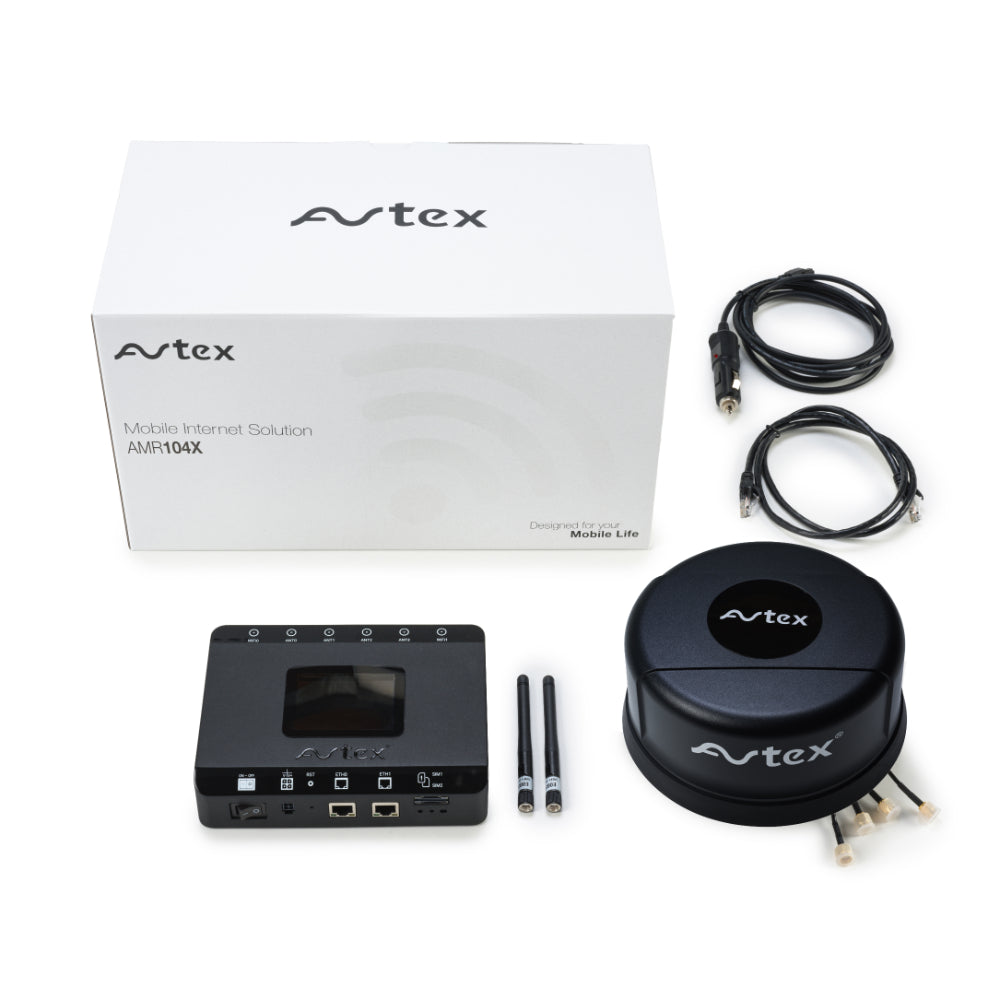 Avtex AMR104x 4G LTE Dual SIM WiFi Mobile Hotspot Router - Portable Internet Solution for Travel, Remote Work & Home Backup (Black)