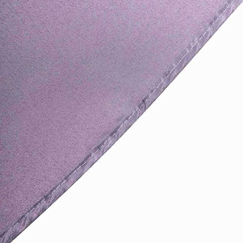 90 Inch Round Amethyst Polyester Tablecloth - Elegant Party & Wedding Table Cover for Banquet, Holiday Dinner, and Special Events