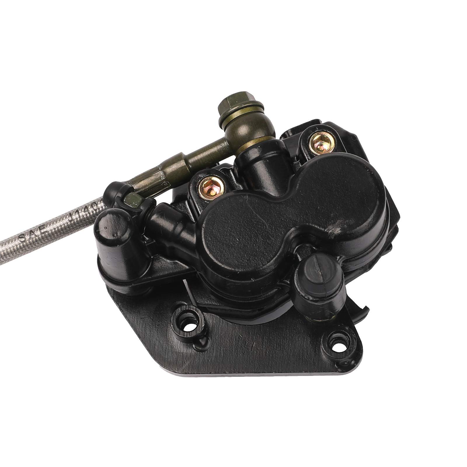 Black Front Hydraulic Brake Caliper Master Cylinder for Dirt Pit Bike (1130mm) - High Performance Off-Road Motorcycle Braking System for Trail Riding & Motocross Racing