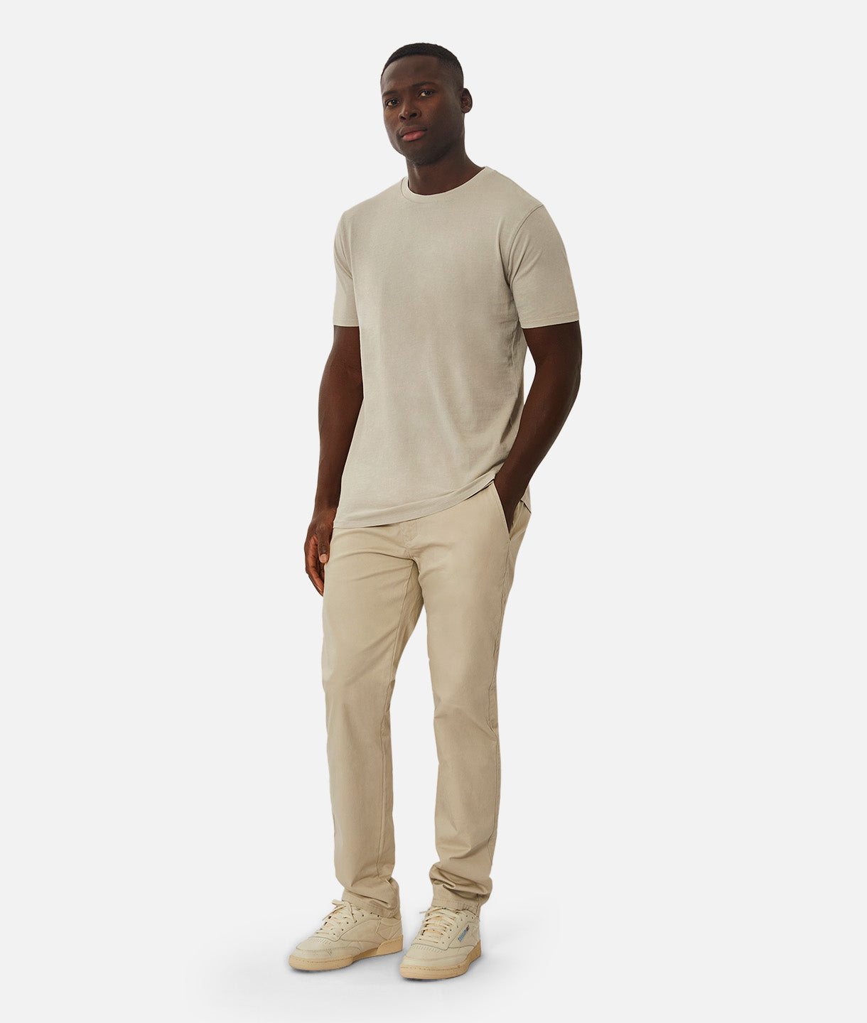 Premium Classic Cotton T-Shirt for Men - Soft & Comfortable Basic Tee in OD Stone - Perfect for Casual Wear, Layering & Everyday Outfits