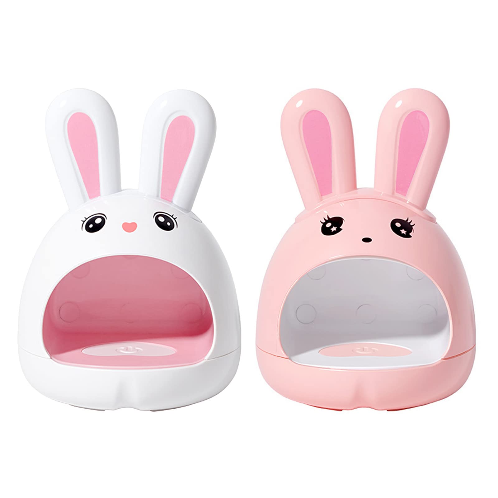 24W LED Nail Dryer Lamp - Cute Rabbit Design Mini UV Gel Nail Light for Home DIY Manicure & Pedicure | Fast Drying Phototherapy Lamp for Nail Art, Gel Polish Curing - Perfect for Salon Professionals & At-Home Nail Care
