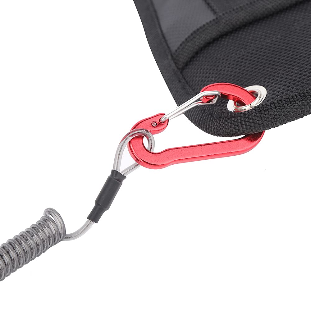 Premium Set of 2 Aluminum Alloy Fishing Pliers with Elastic Band - Saltwater & Freshwater Fishing Gear for Anglers (Red) - Perfect for Catch & Release, Tackle Maintenance & Boat Fishing Accessories