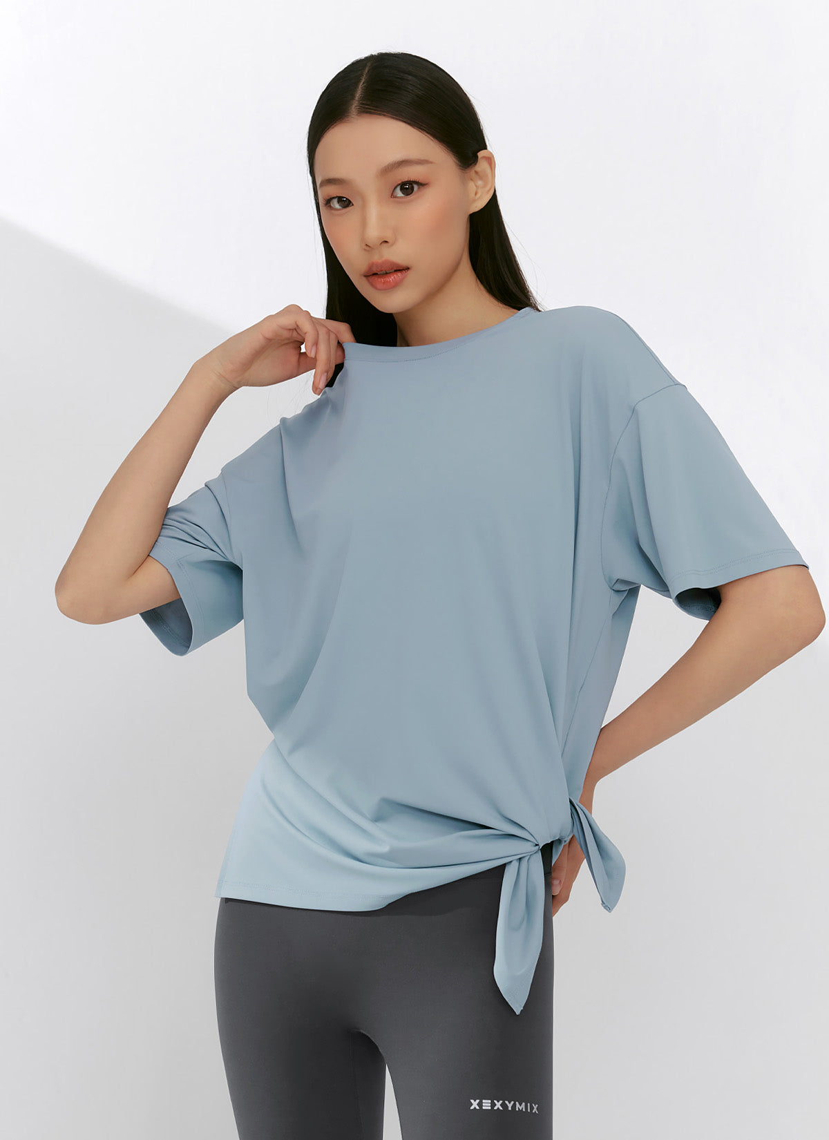 Ice Feather Light 2.0 Unbalanced Loose Fit Short Sleeve T-Shirt for Women - Trendy Oversized Casual Top for Streetwear, Summer Outfits & Layering