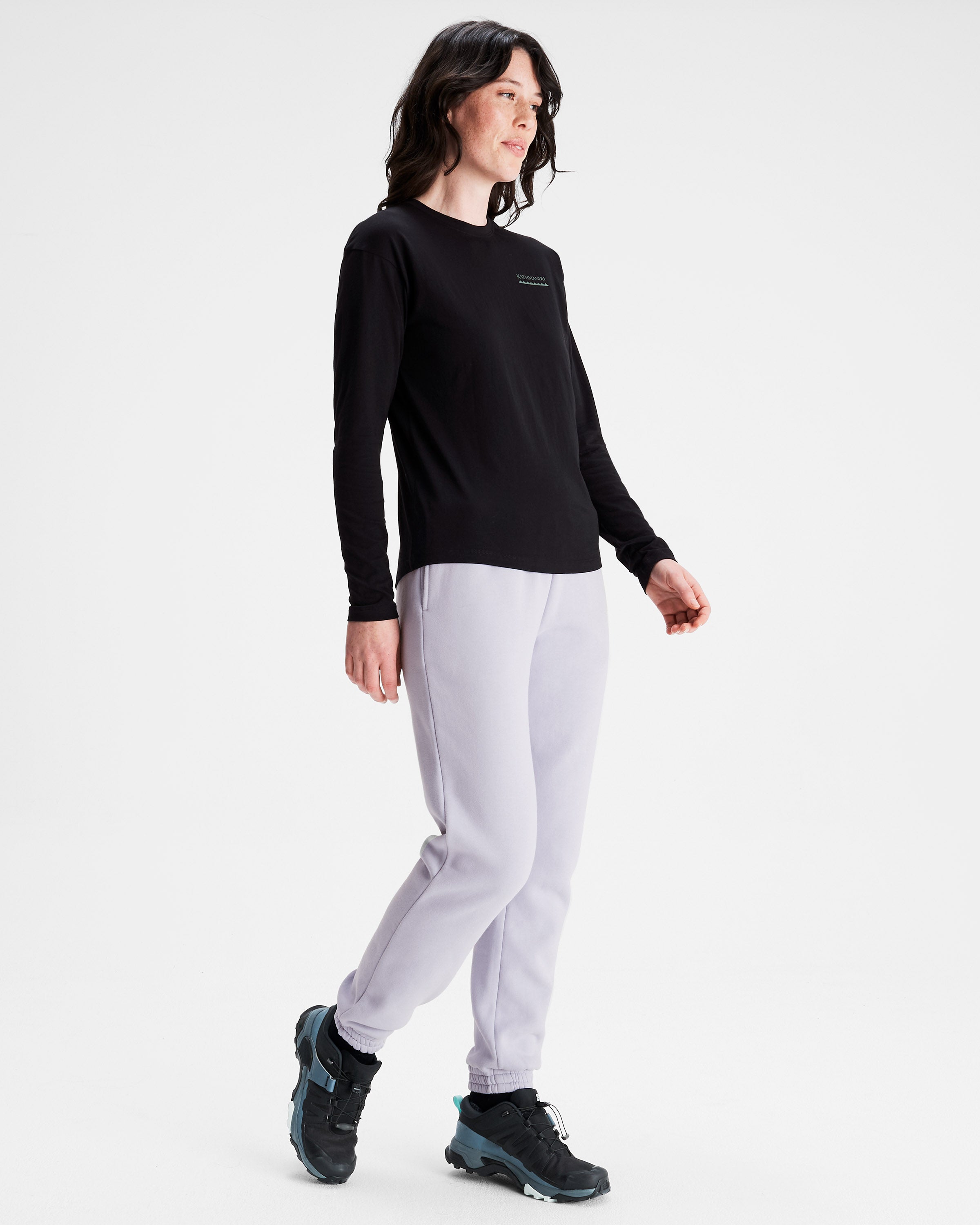 Heritage Organic Cotton Women's Long Sleeve T-Shirt - Soft & Comfortable Black Top for Casual Wear & Layering