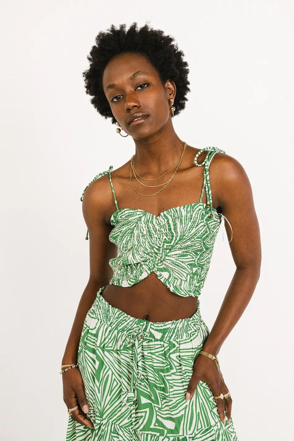 Marissa Printed Crop Top - Trendy Women's Fashion T-Shirt for Summer | Perfect for Casual Wear, Beach Outfits & Street Style