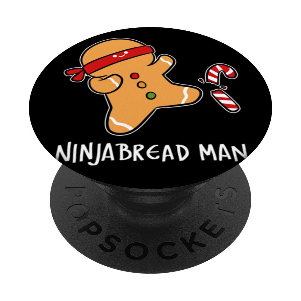 Ninjabread Man Cook or Baker PopSockets Swappable PopGrip - Fun Holiday Phone Grip for Baking Enthusiasts & Christmas Decorations