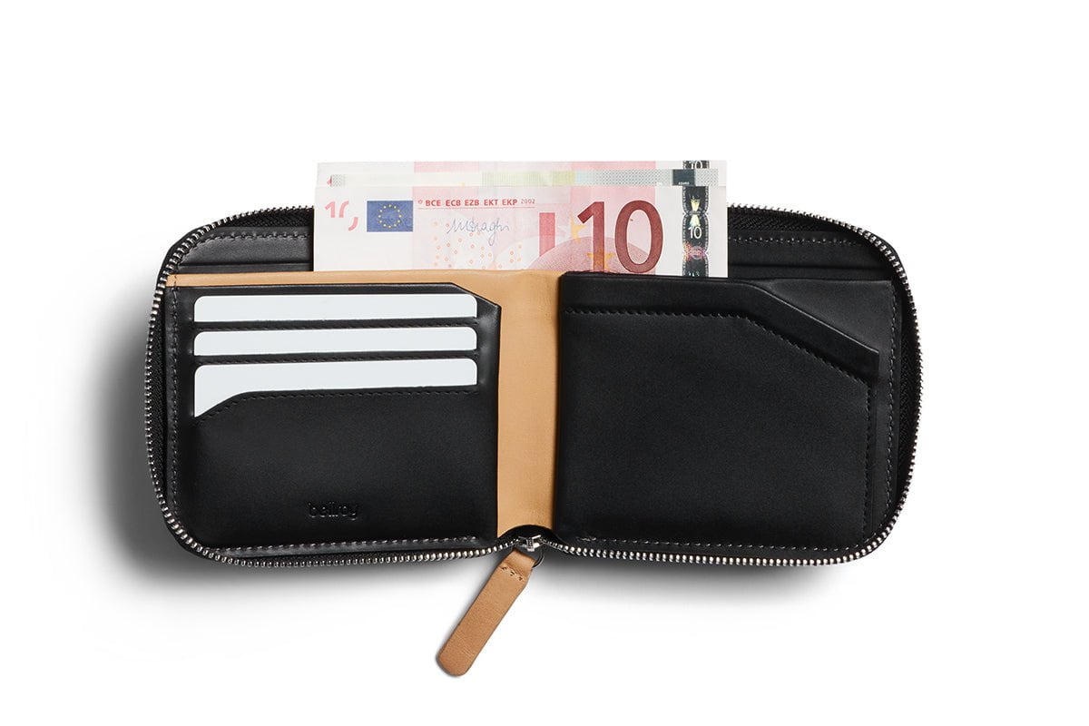 Bellroy Slim Zip Wallet for Men & Women - RFID Blocking Minimalist Card Holder - Perfect for Travel, Everyday Carry & Secure Storage