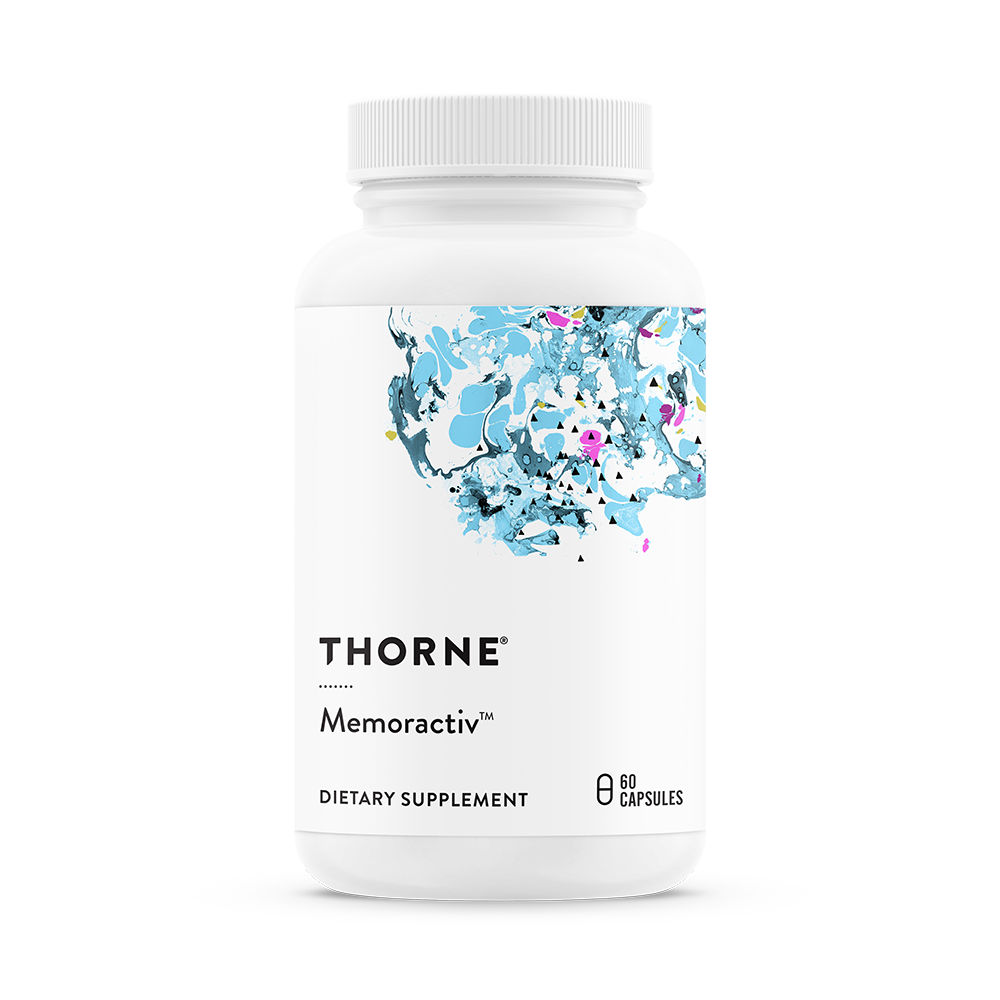 Thorne Memoractiv (SF737) - Premium Brain Health Supplement for Memory & Focus - Supports Cognitive Function & Mental Clarity - Ideal for Students, Professionals & Seniors - Perfect for Study Sessions, Work Productivity & Daily Mental Performance