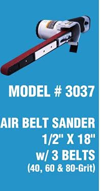 Astro Pneumatic Air Belt Sander - 1600 RPM Straight Handle Air Sander with Variable Speed Control for Spot Weld Removal | Non-Slip Grip Handle | Perfect for Automotive Repair, Metalworking & Wood Sanding
