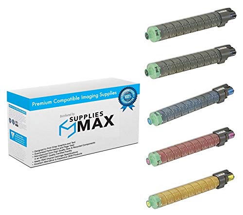 Compatible Replacement Toner Cartridge Combo Pack for Lanier MP-C3002 & MP-C3502 (2-Black/1-Cyan/Magenta/Yellow) (841-642B1CMY) - High-Quality Office Printing Supplies for Business Documents & Presentations
