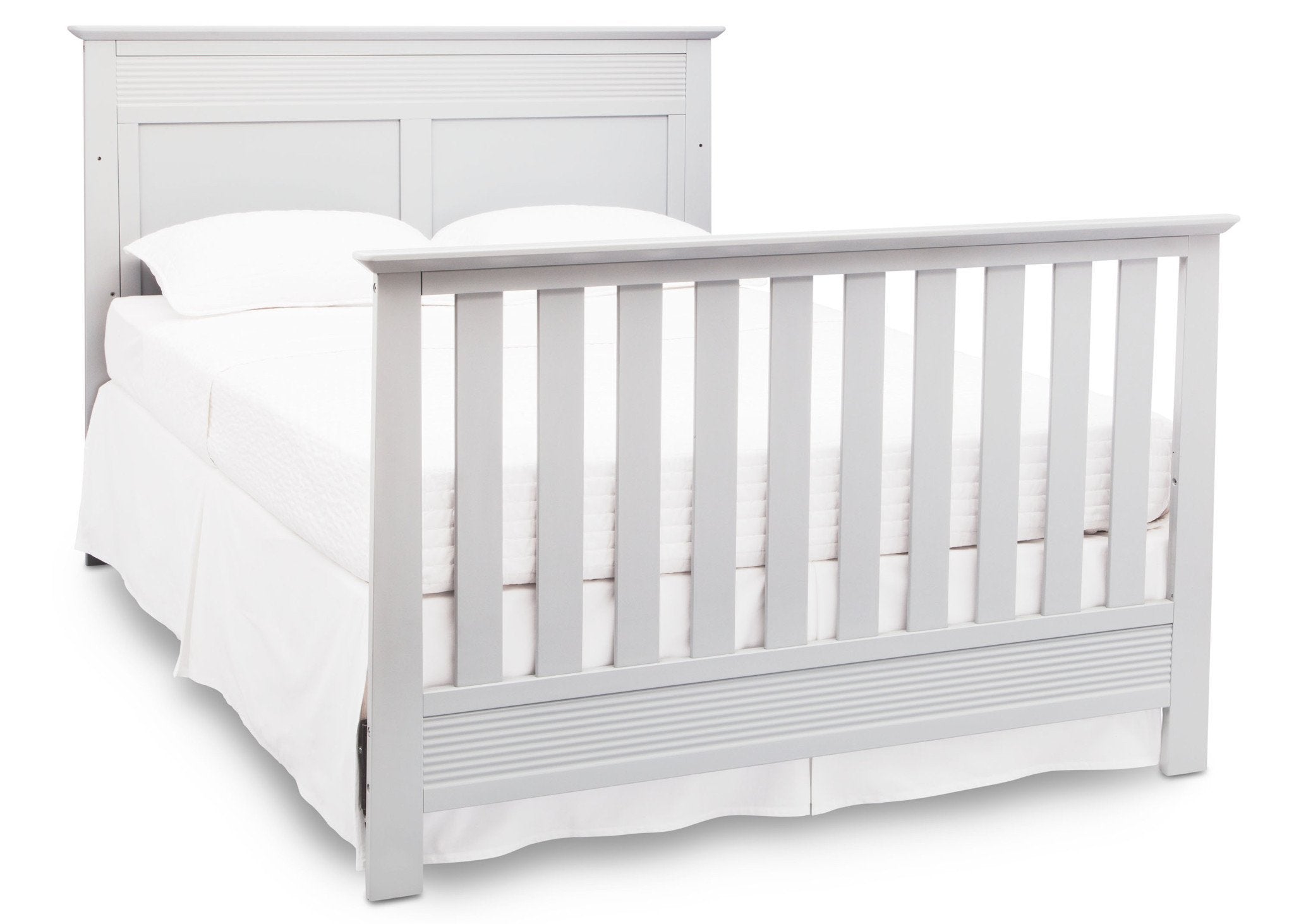 Fall River 4-in-1 Convertible Baby Crib - Toddler Bed, Daybed & Full-Size Bed | Safe & Stylish Nursery Furniture for Newborns to Teens | Perfect for Small Spaces & Modern Nurseries