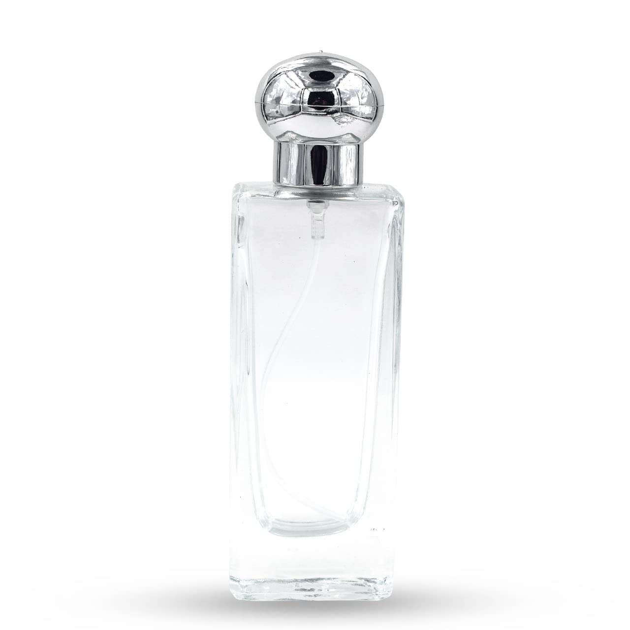 30ml Empty Clear Glass Perfume Bottles with Metal Pump & Cap - Refillable Spray Bottles for DIY Perfume, Essential Oils, Rose Water - Travel Size, Leakproof, Luxury Decanting (Set of 1) - Perfect for Home Fragrance, Gift Giving & On-the-Go Use