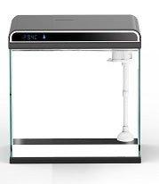 Ultra Clear Glass Nano LED Light Fish Tank 12L Black - Perfect for Home, Office, or Classroom Aquarium Setup