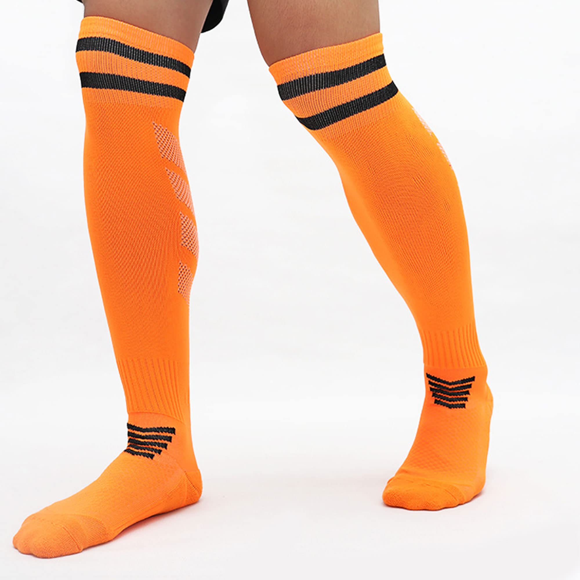 Best High Tube Football Socks for Men & Kids - Thickened Terry Bottom Long Knee Socks for Soccer, Running & Sports - Perfect for Training, Games & Outdoor Activities