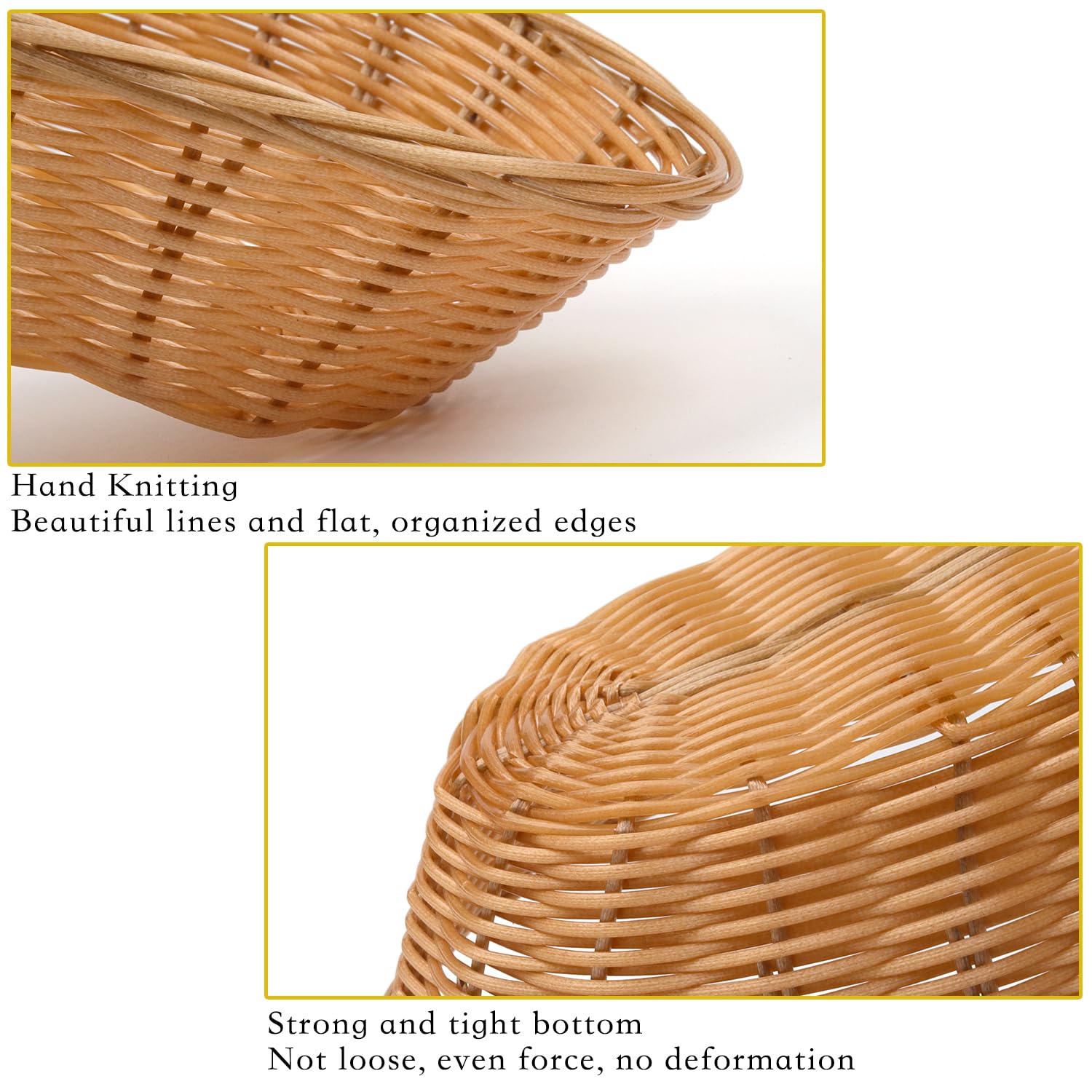 16-Pack Plastic Oval Baskets - Small Food Storage Containers for Fruits, Bread & Vegetables | Perfect for Kitchen Organization, Party Serving & Gift Packaging | Durable Multipurpose Display Bins for Home & Commercial Use