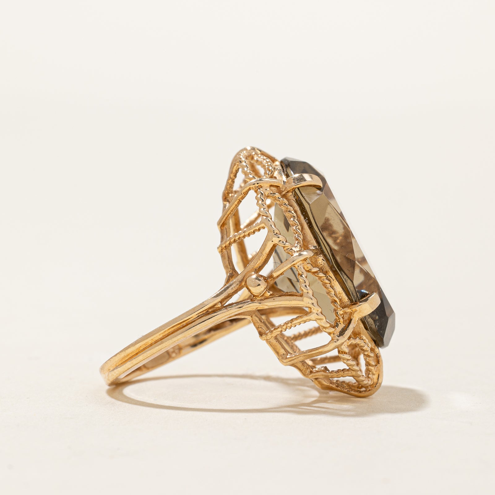 16.00ct Natural Citrine Cocktail Ring - Size 6 | Elegant Statement Jewelry for Parties, Weddings & Evening Events
