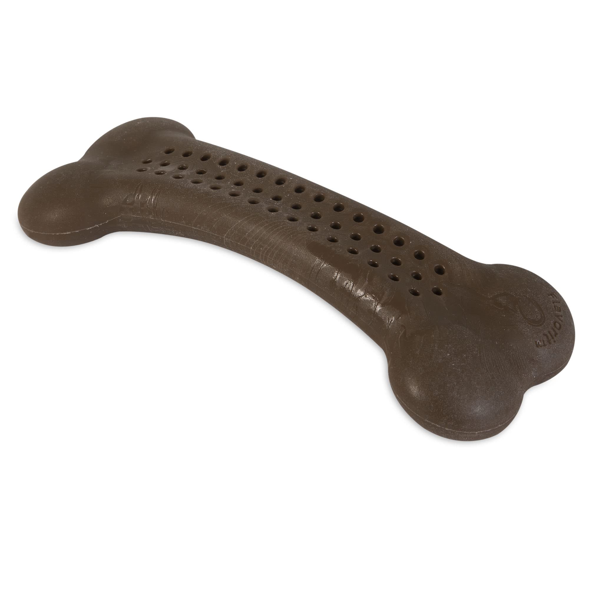 Pet Qwerks Flavorit Mesquite Chicken Flavor Infused Nylon BarkBone Dog Chew Toy - Durable for Aggressive Chewers, Small Size (FNBBC3) - Perfect for Teething Puppies & Strong Chewers at Home or Travel