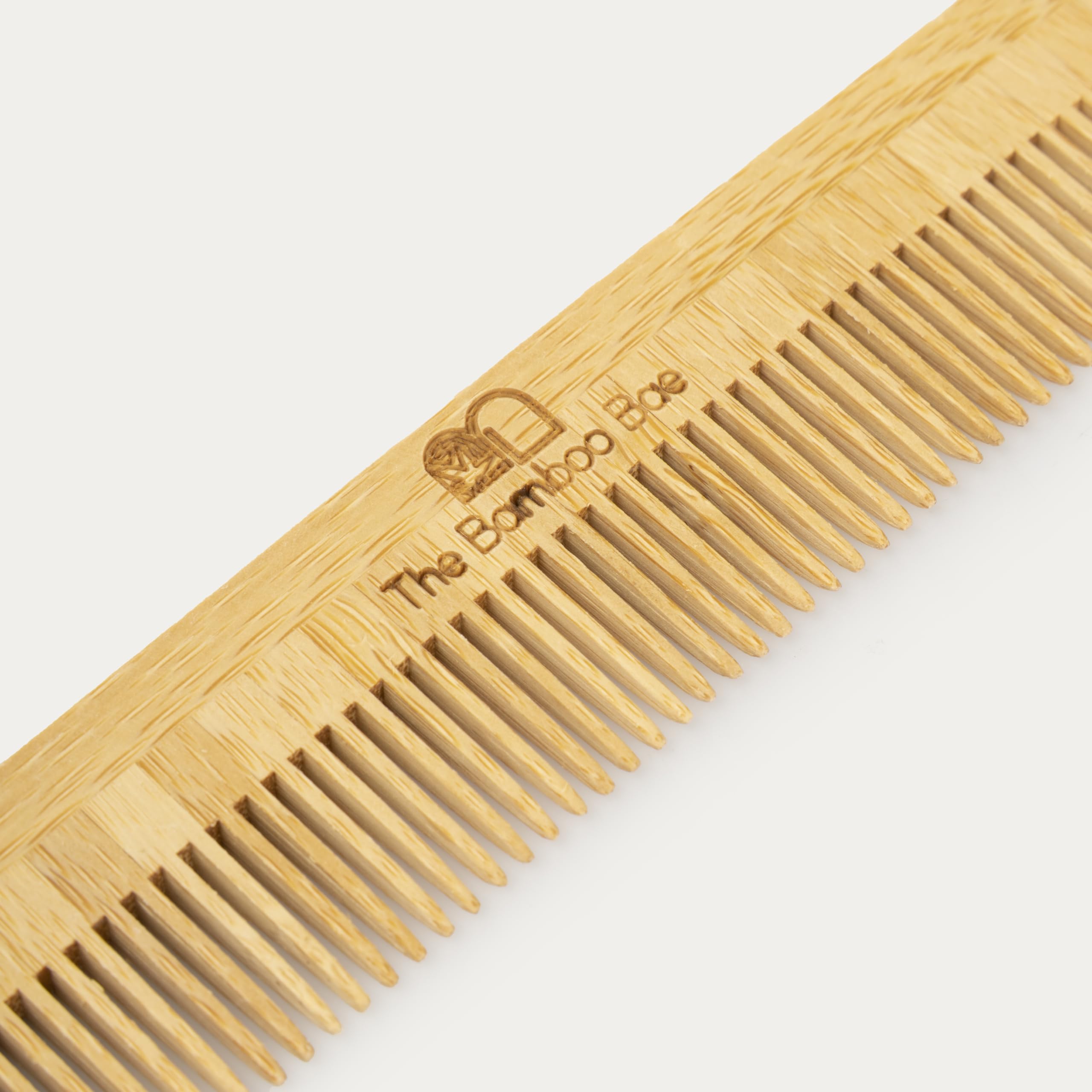 Natural Bamboo Hair Comb for Smooth Detangling - Handmade Wooden Pocket Comb for Travel, Anti-Static & Hair Growth - Perfect for Home, Office, Gym Bag & On-The-Go Styling