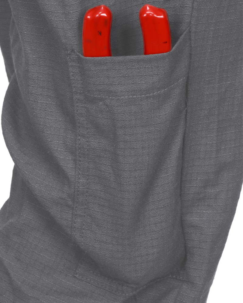 Flame Resistant Vented Coverall - Summit Breeze® Inherent Blend FR Workwear (Gray, 52 Tall) for Welding, Oil Rig & Industrial Safety Protection