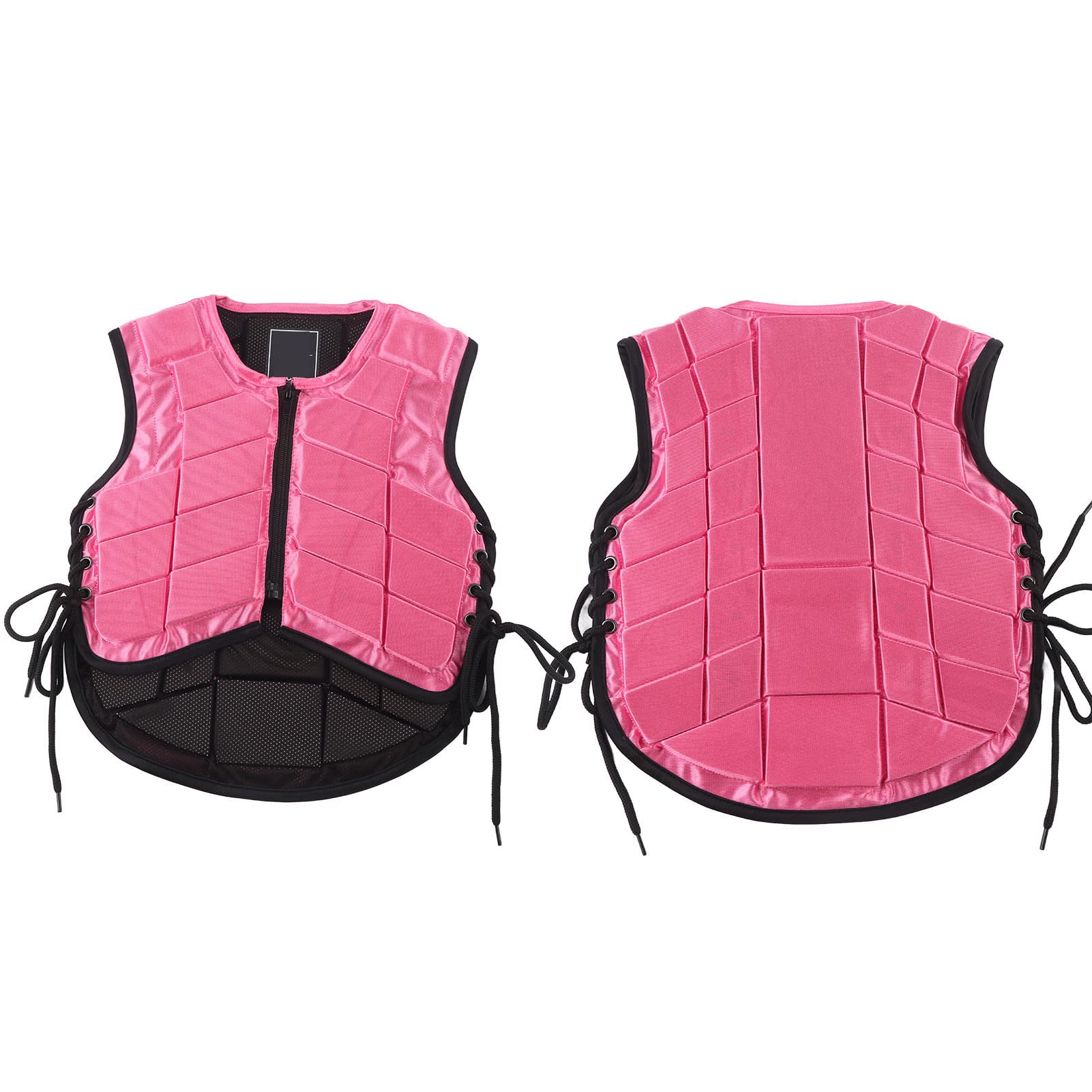 Kids Equestrian Safety Vest - Foam Padded Horse Riding Protective Gear for Girls (Pink) | Ideal for Horseback Riding Lessons, Equestrian Training & Outdoor Activities