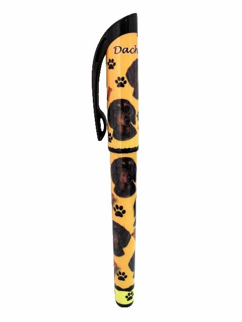 Premium Black Gel Pen for Smooth Writing - Perfect for Office, School & Note Taking - Dachshund Design