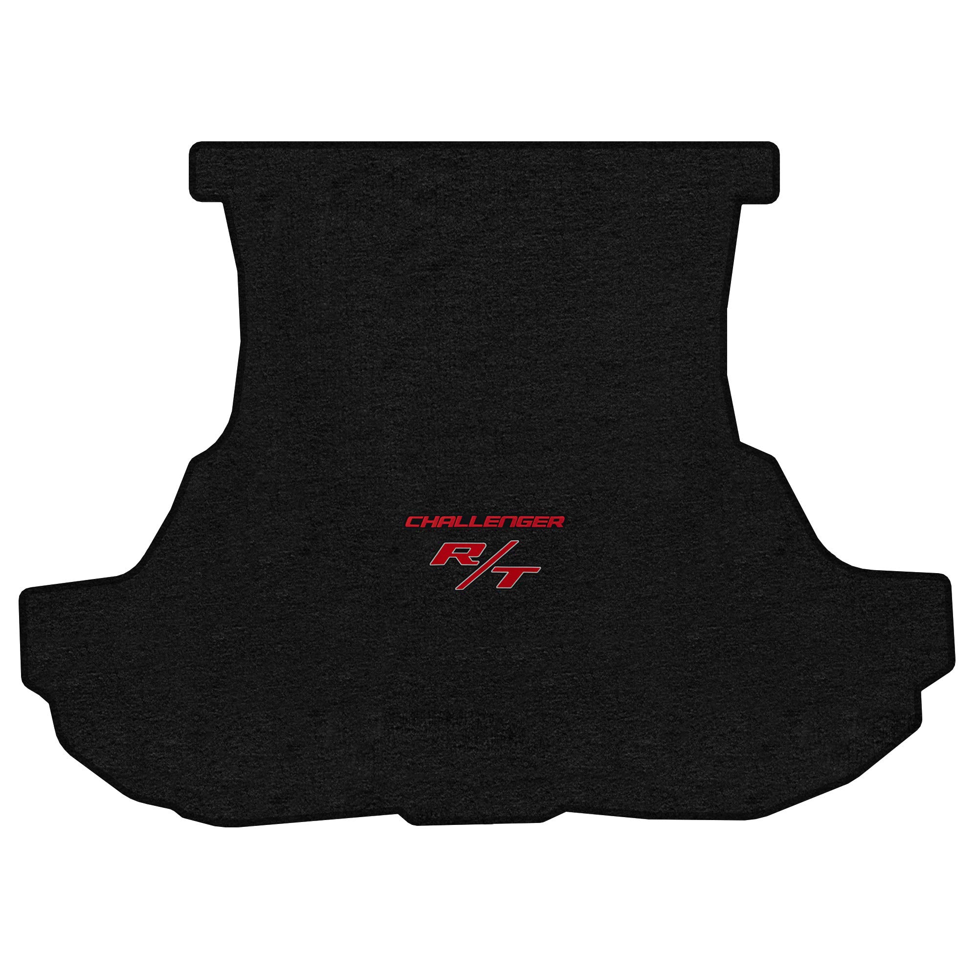 Premium Custom-Fit Carpet Floor Mats for Dodge Challenger 2008-2010 - Luxury Car Floor Liners with Trunk Mat (Charcoal & Red 'Challenger' R/T Design) - Perfect for Daily Driving, Road Trips & Car Shows