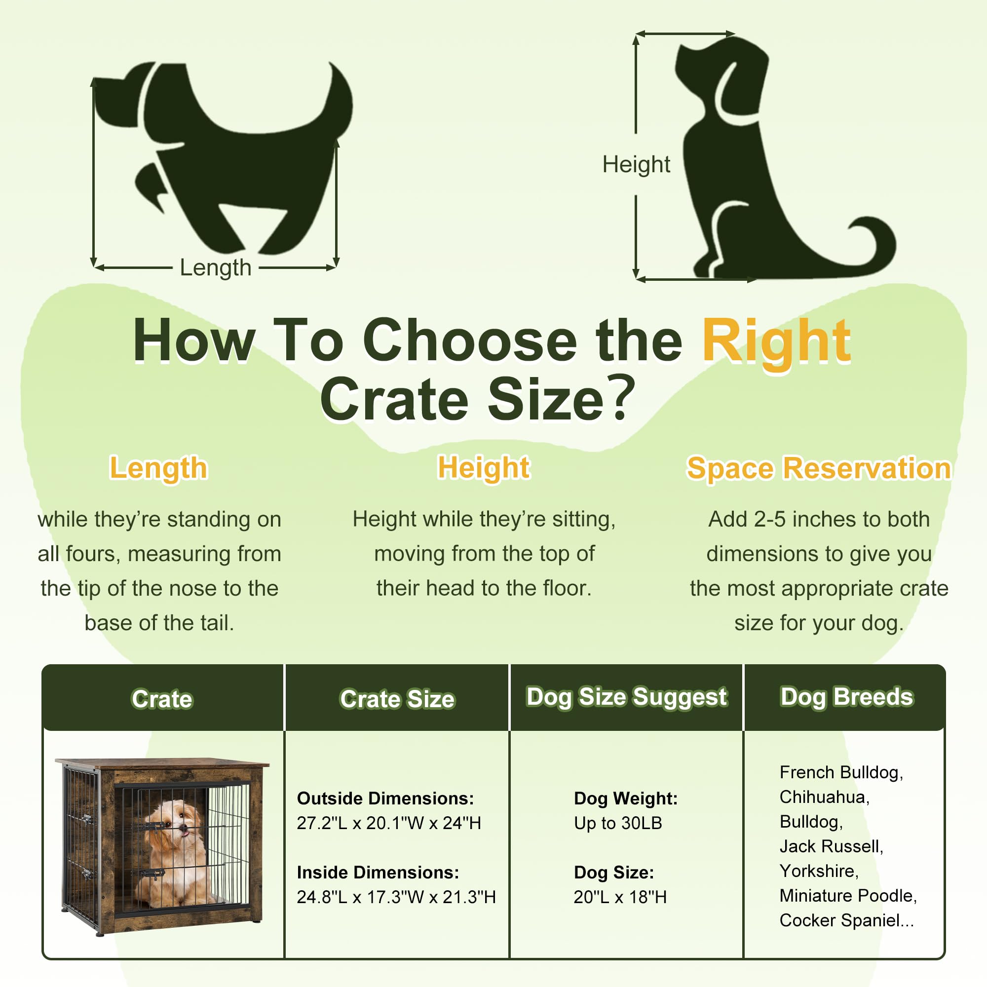 Small Dog Crate Furniture - 27.2