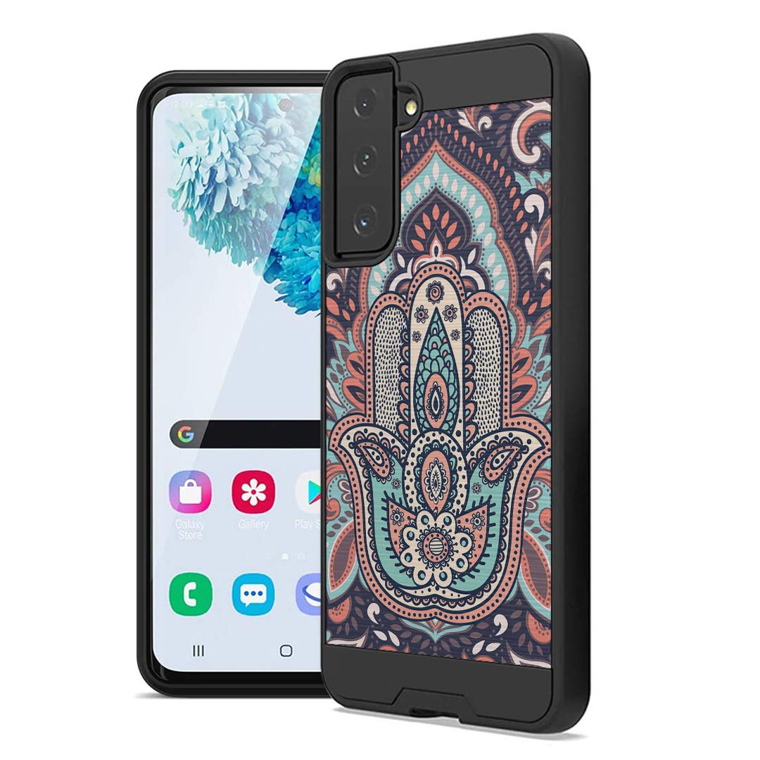 Ohiya Galaxy S21 Case - Shockproof Hybrid Cover for Samsung S21 SM-G991U | Cute Brushed Design for Men & Women
