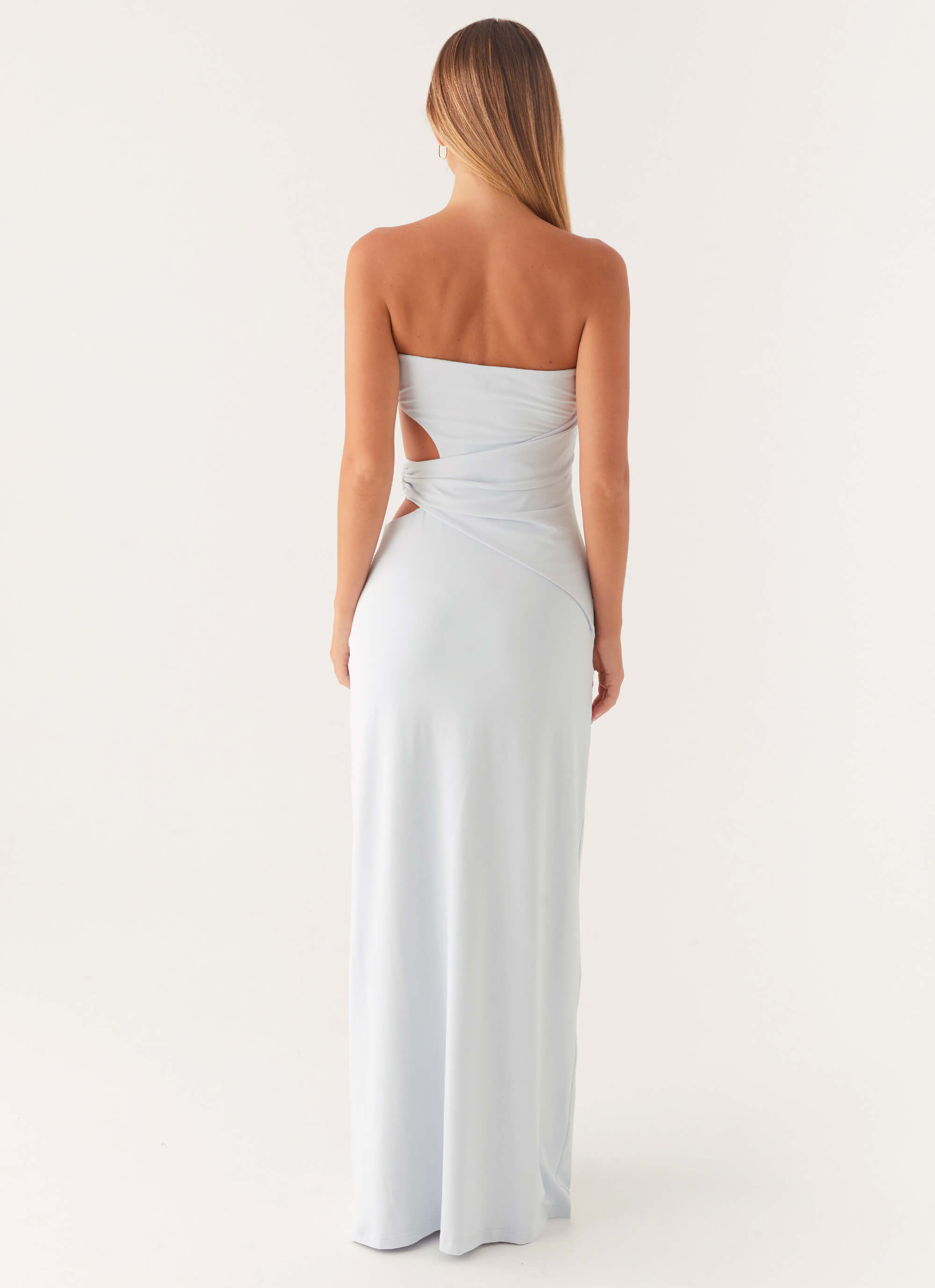 Anetta Maxi Dress - Flowy Long Summer Dress in Pale Blue | Beach Wedding, Vacation & Casual Wear