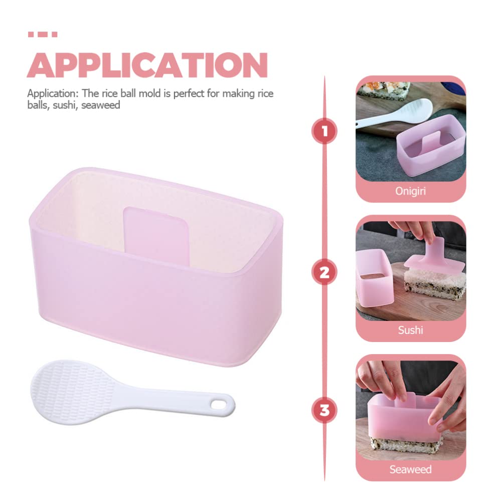 Mipcase 2-Piece Japanese Sushi Rice Ball Mold Kit - DIY Sushi Maker, Onigiri Mold, Sushi Roller & Rice Forming Tools for Kids - BPA-Free PP Plastic, Perfect for Lunch Boxes, Parties & Cooking Classes