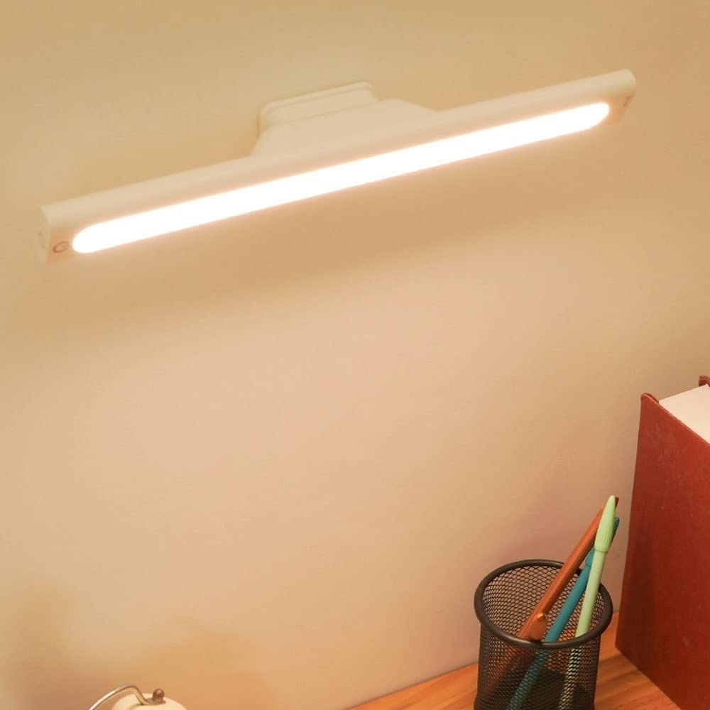 HTCAT LED Desk Lamp with Magnetic Adsorption - ABS Material Eye Protection Study Lamp for Reading, Writing, Computer Work, Crafting & Sewing | Perfect for Home Office, Dorm Room & Workspace