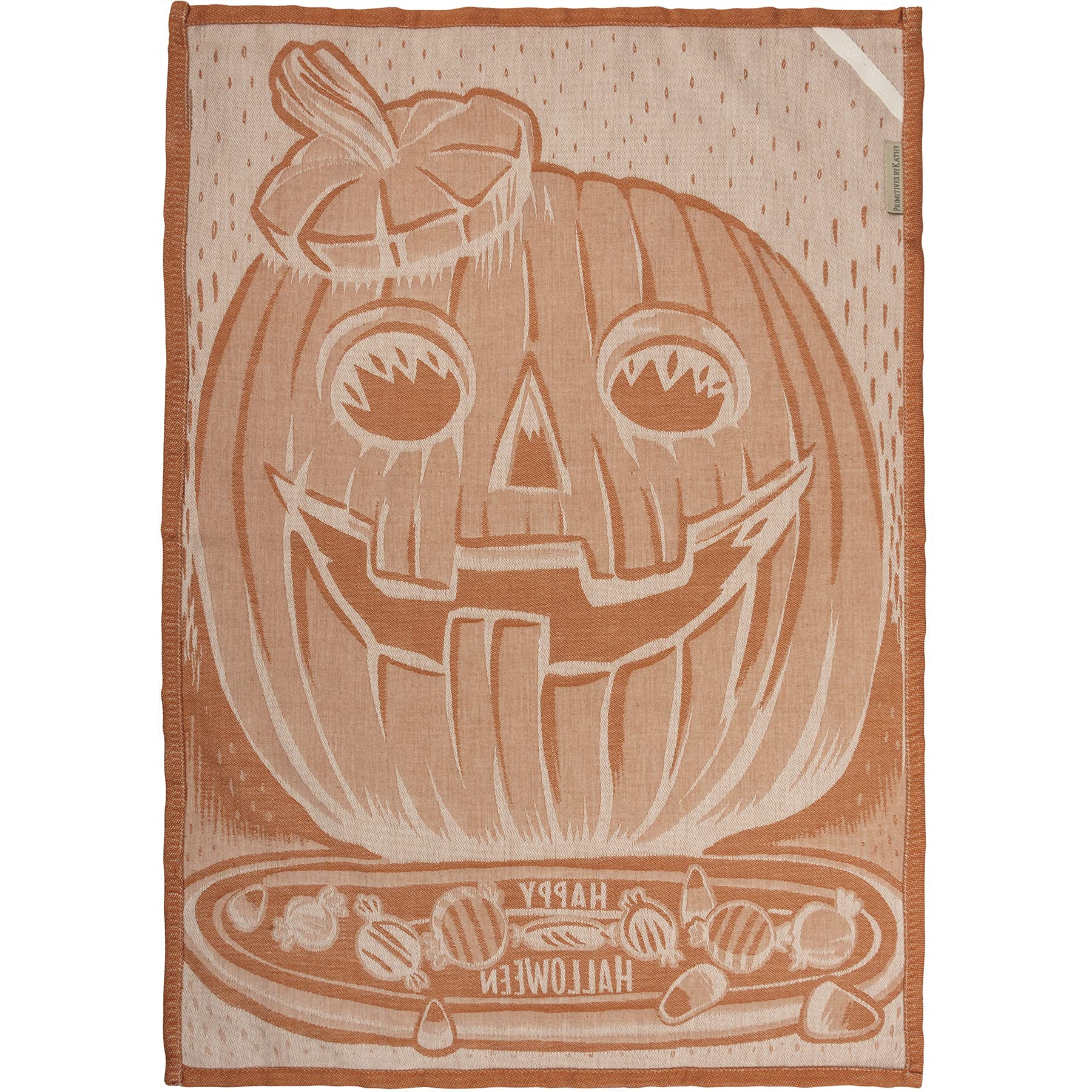Primitives by Kathy Happy Halloween Kitchen Towel - Spooky Seasonal Decor for Home, Kitchen & Party | Halloween Themed Dish Towel for Gifts & Holiday Decorating