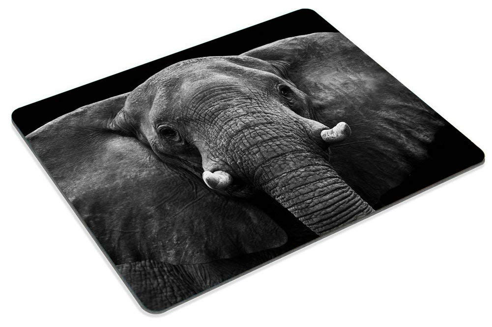Smooffly Elephant Non-Slip Rubber Gaming Mouse Pad - Large Rectangle Computer & Laptop Mousepad for Office, Work, and Gaming - Cute Animal Design for Home & Workspace