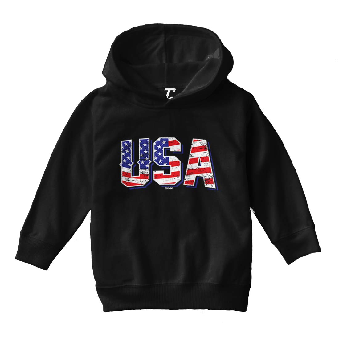 USA Flag Inside - Patriotic Fleece Hoodie for Toddlers & Kids | Cozy Winter Wear & Outdoor Activities