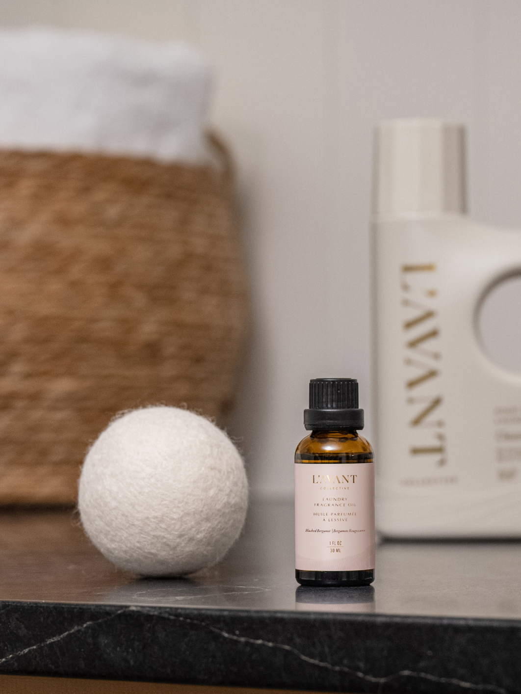 Natural Laundry Oil & Wool Dryer Balls Set - Eco-Friendly Fabric Softener & Static Reducer for Clothes | Perfect for Sensitive Skin & Sustainable Laundry Care