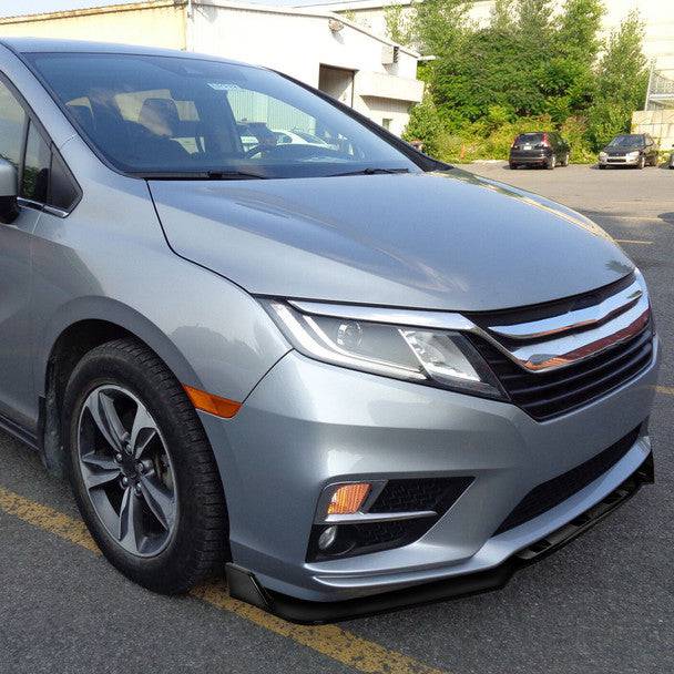 2018-2020 Honda Odyssey Front Bumper Lip Splitter Kit - 3PC ABS Plastic Spoiler for Enhanced Style & Aerodynamics - Perfect for Car Enthusiasts & Custom Upgrades
