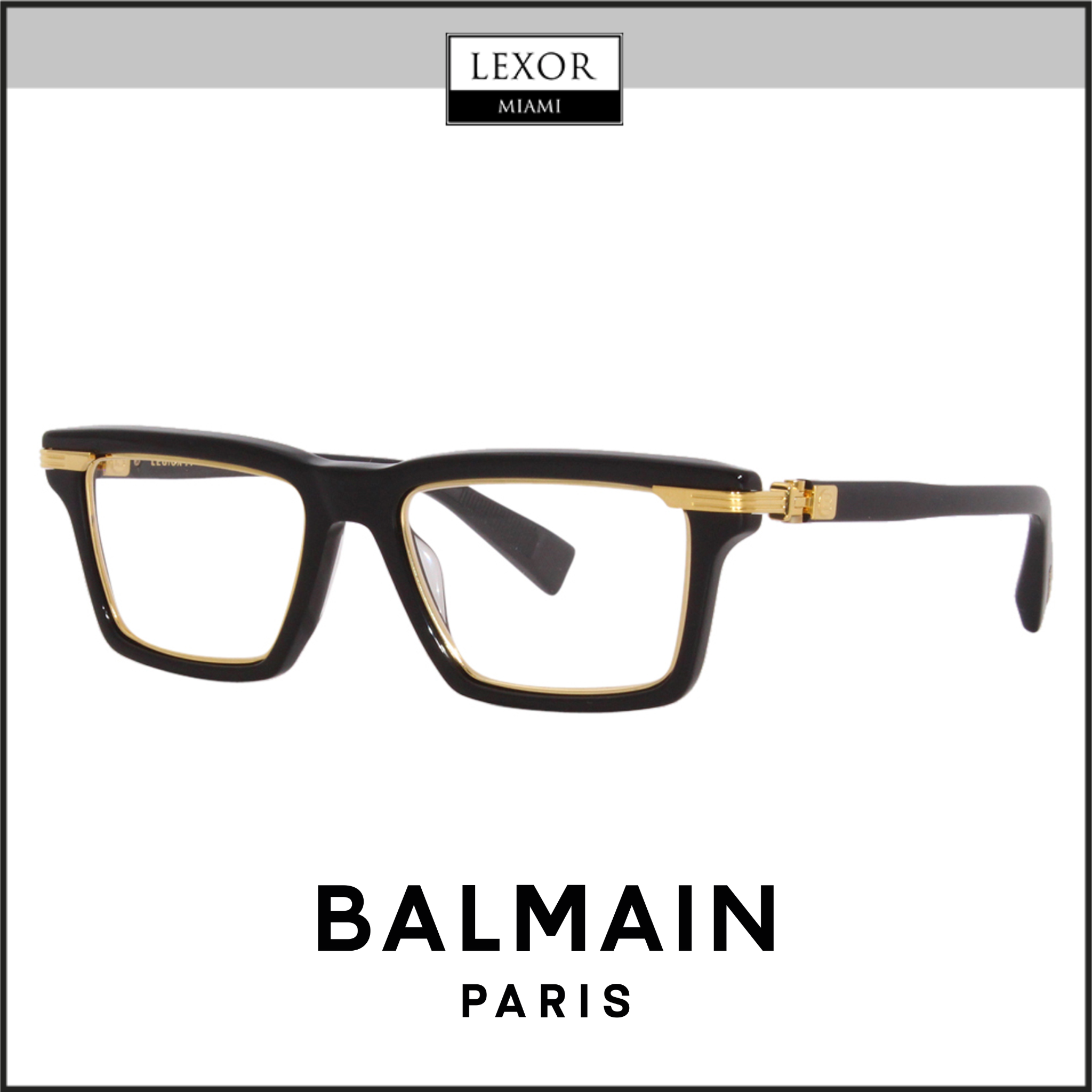 Balmain BPS BPX 141A 53 Legion IV Optical Glasses Frame - Stylish Eyewear for Men & Women | Perfect for Reading, Driving & Fashion Accessories